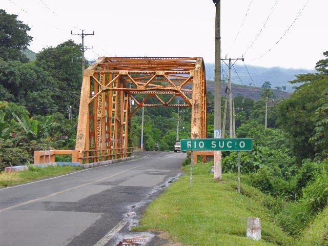 a bridge over a road