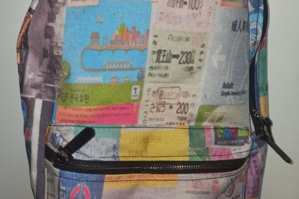 passport stamp backpack frontside