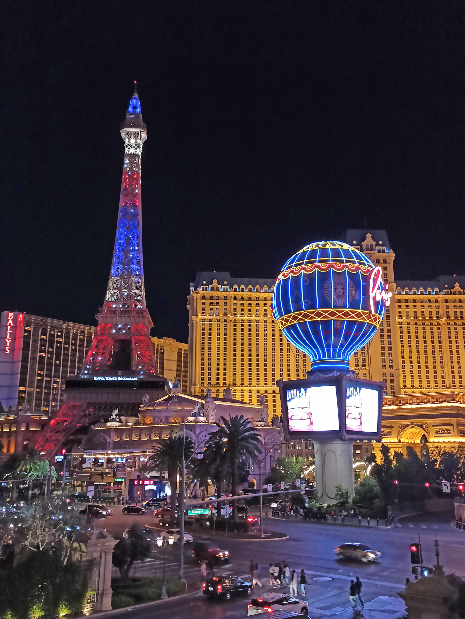 Paris Las Vegas Nighttime