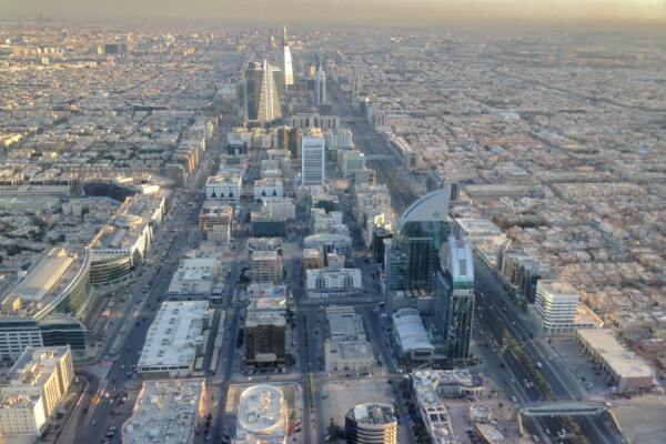Riyadh Cityscape from the Kingdom Centre Observation Deck