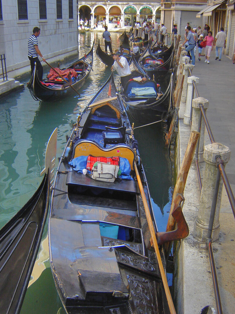 Gondolas in Venice, Italy August 2007