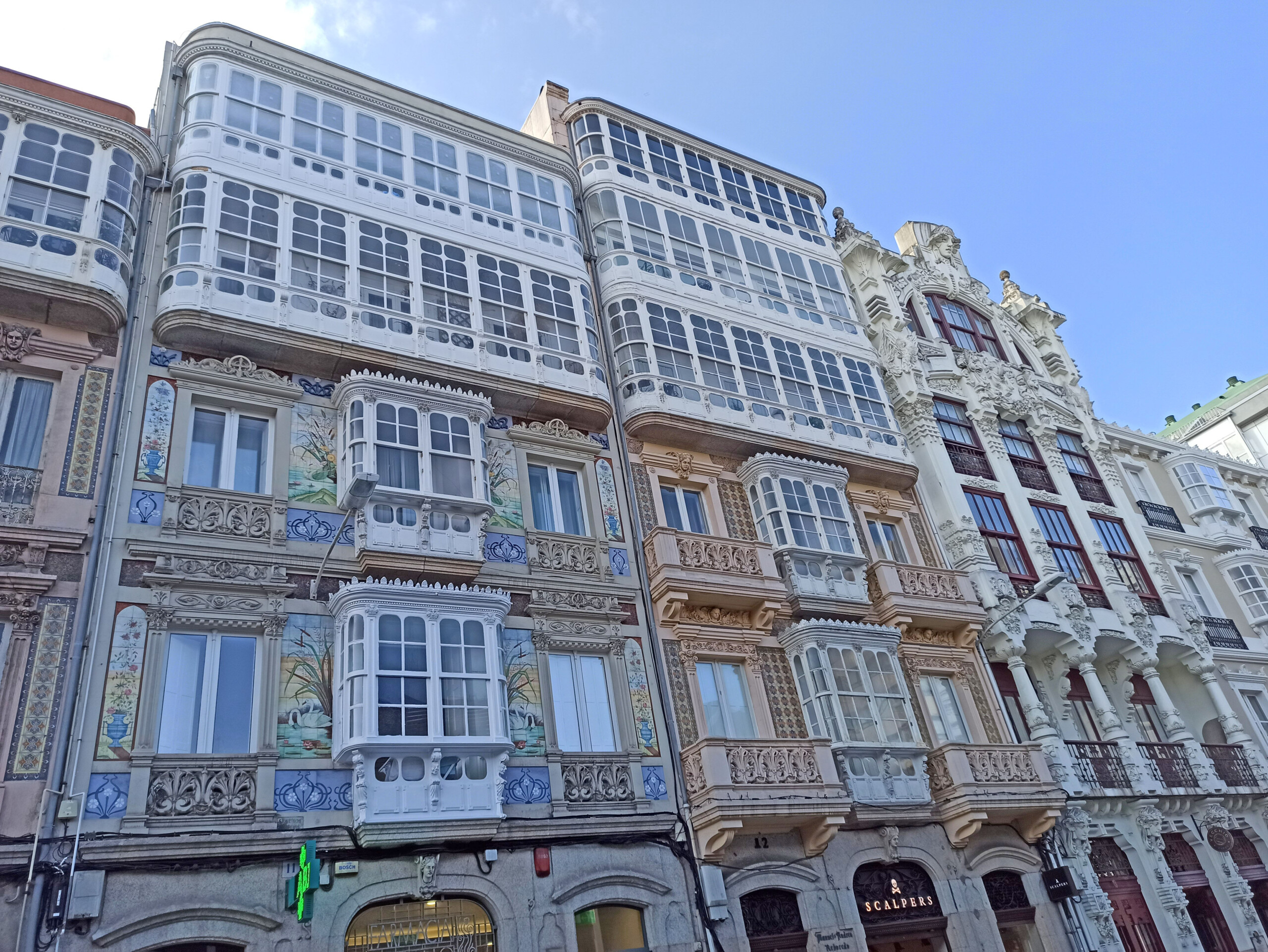 Buildings Near Praza de María Pita, A Coruña, Spain