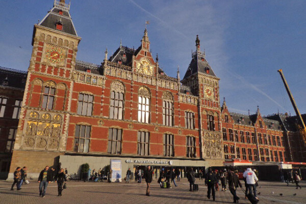Amsterdam Centraal Station, the Netherlands, January 2014