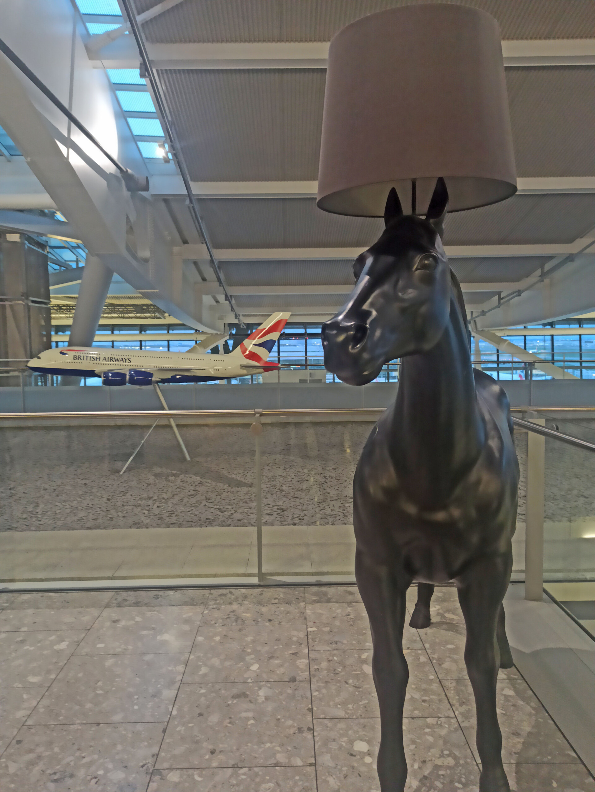 Horse Lamp at the British Airways Club Lounge South
