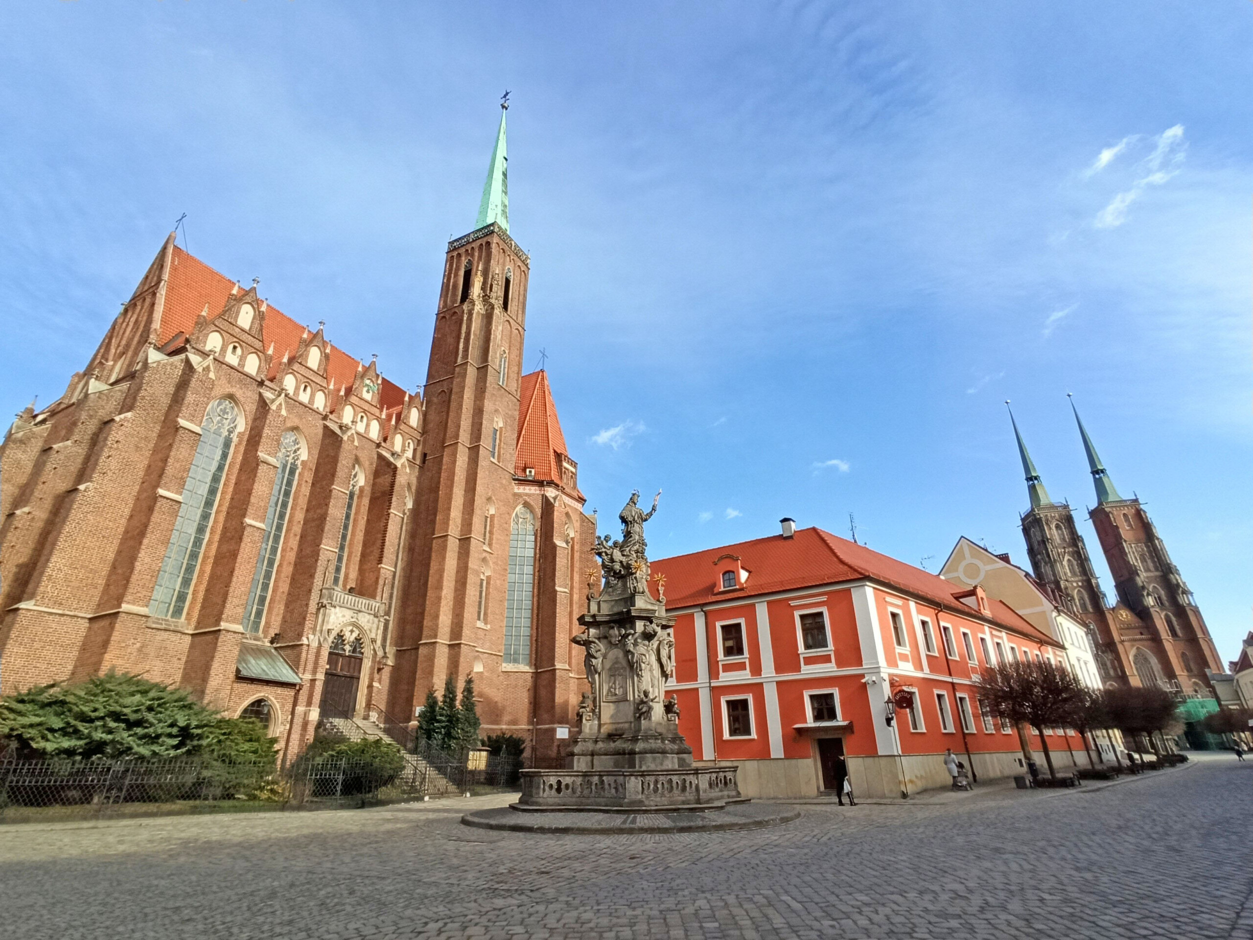 Katedralna Street by St. John Nepomuk Statue, Wroclaw, Poland