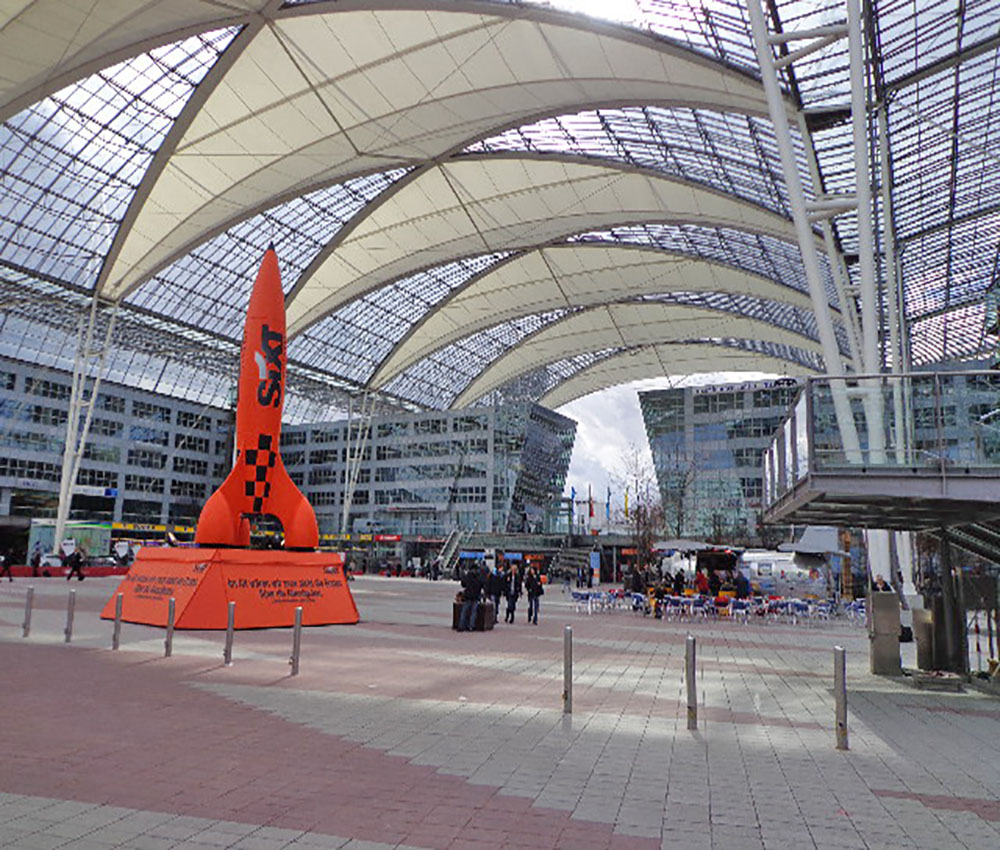 Munich International Airport (MUC) Outdoor Plaza, Germany, 2013
