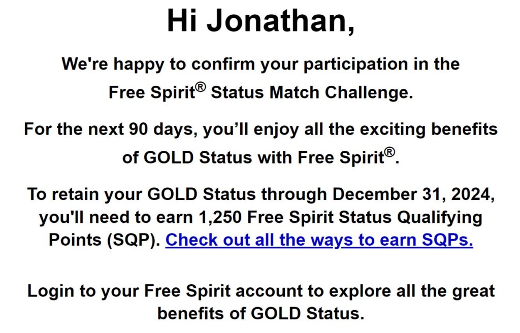 Spirit airlines status match no work all travel