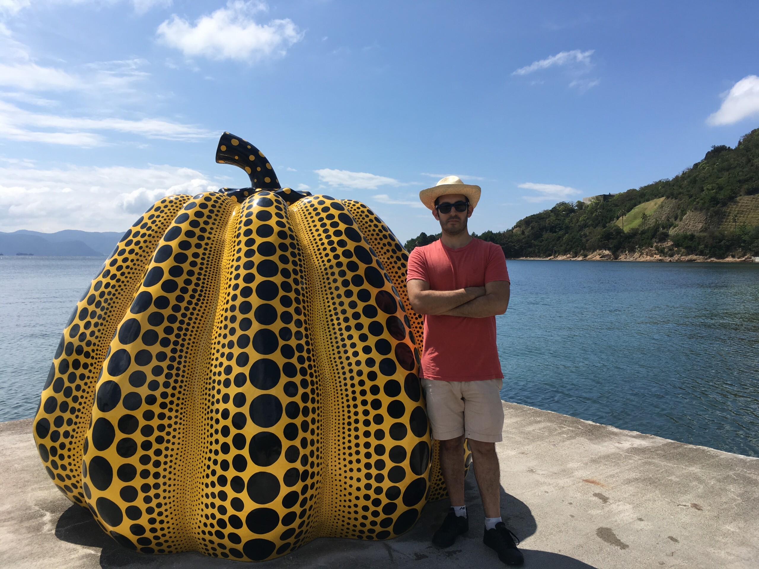 Kusama Yayoi's Yellow Pumpkin, Before it Was Swept Into the Sea