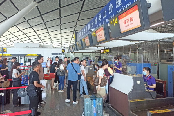 GX Airlines Check-In Counters in Nanning