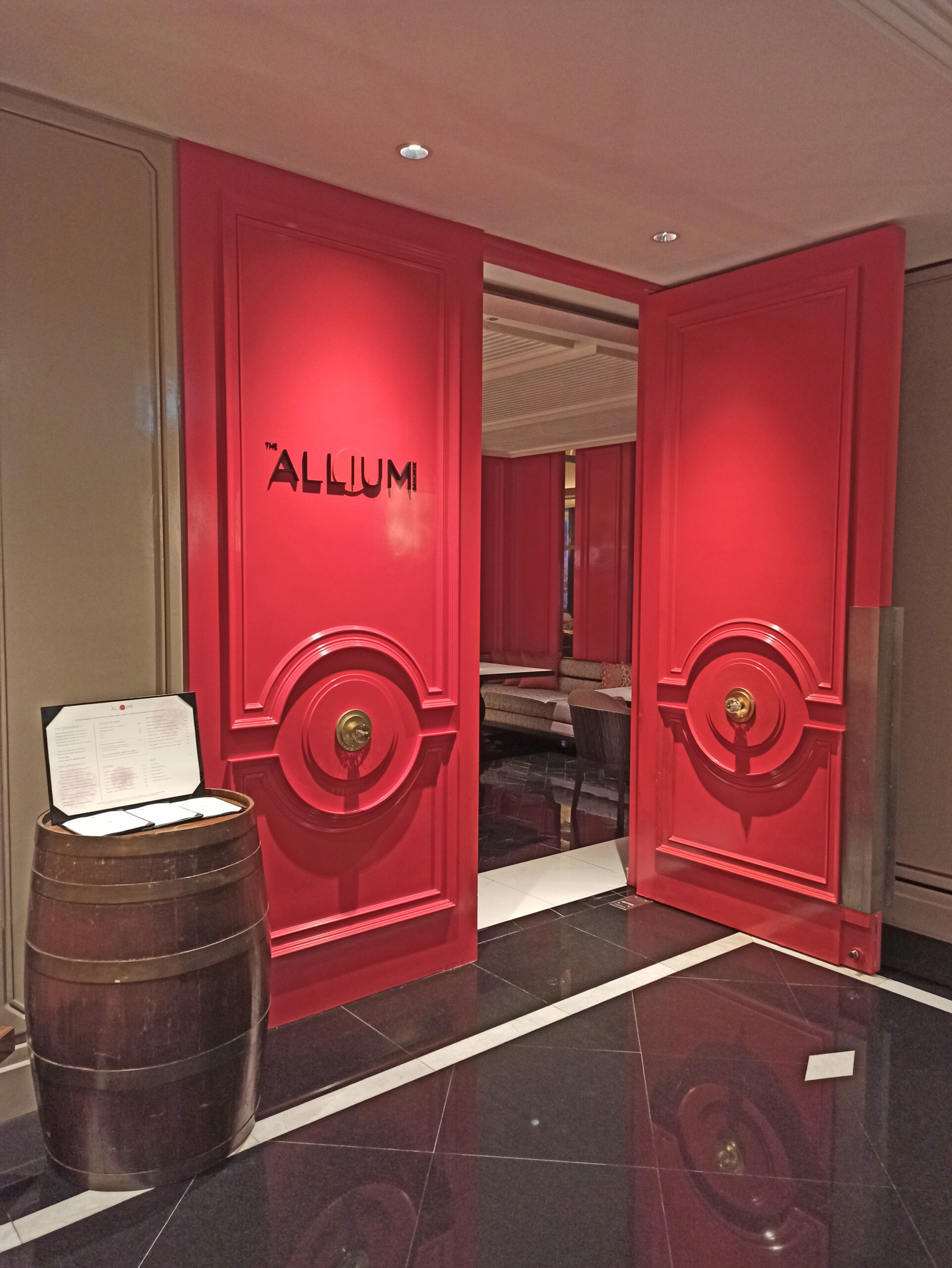 The Allium Restaurant Entrance