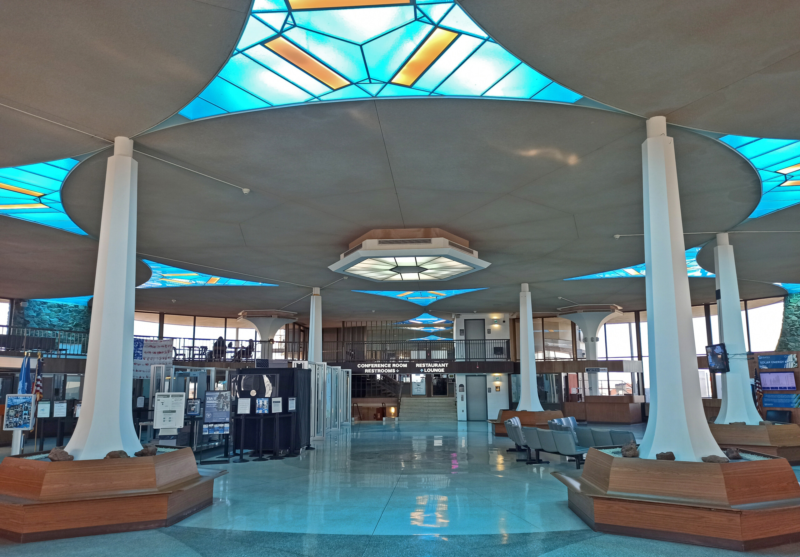 Interior of Quincy, Illinois' main airport