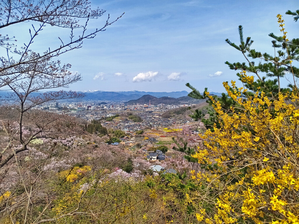 View from the top of Hanamiyama, Fukushima