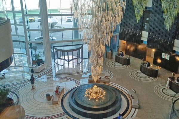 Marriott Marquis Dubai main lobby