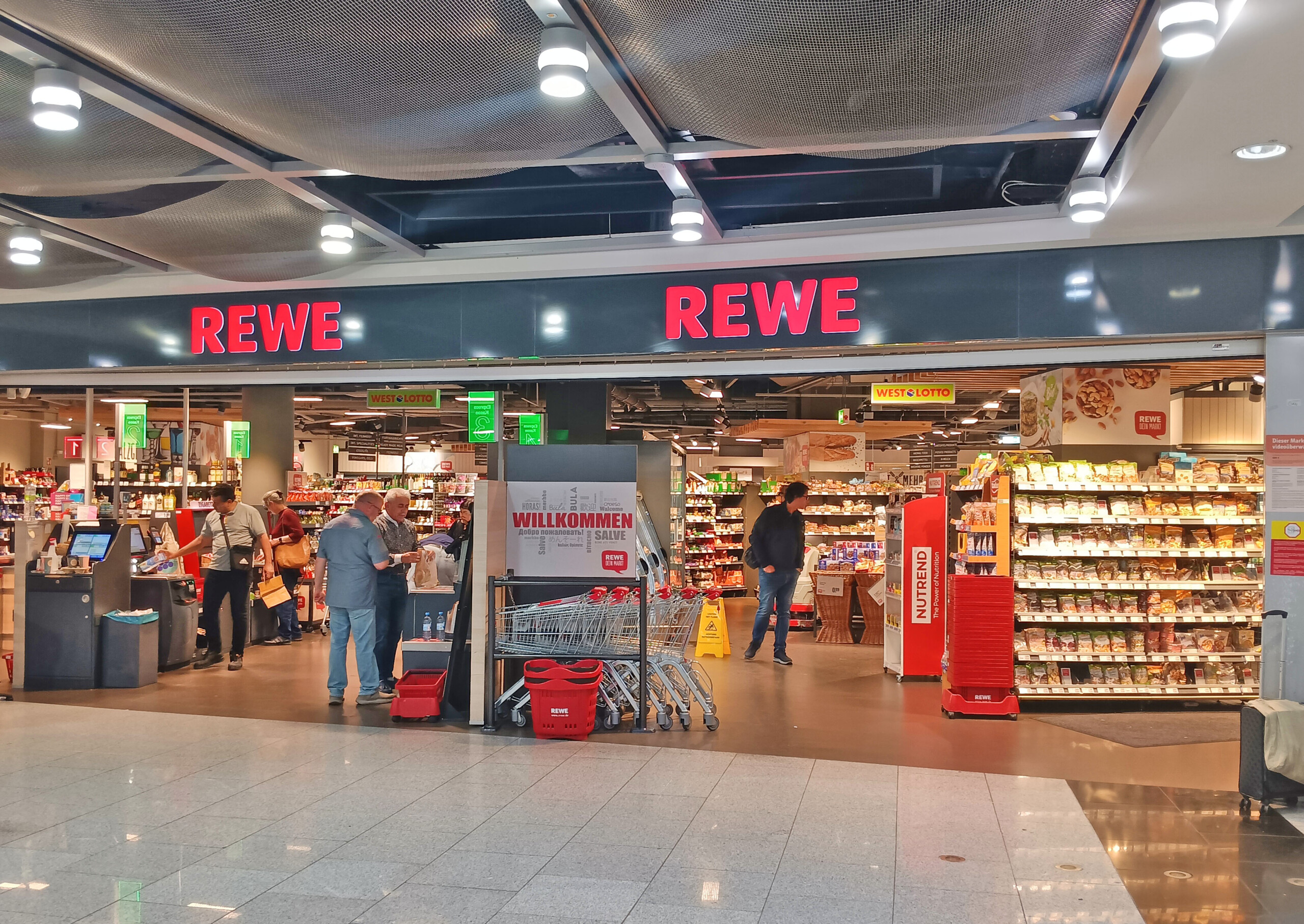 Düsseldorf Airport Rewe Supermarket