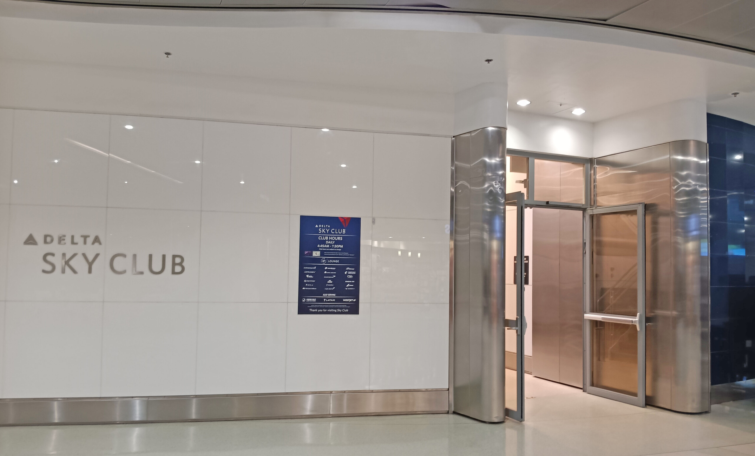 Miami Delta SkyClub Entrance