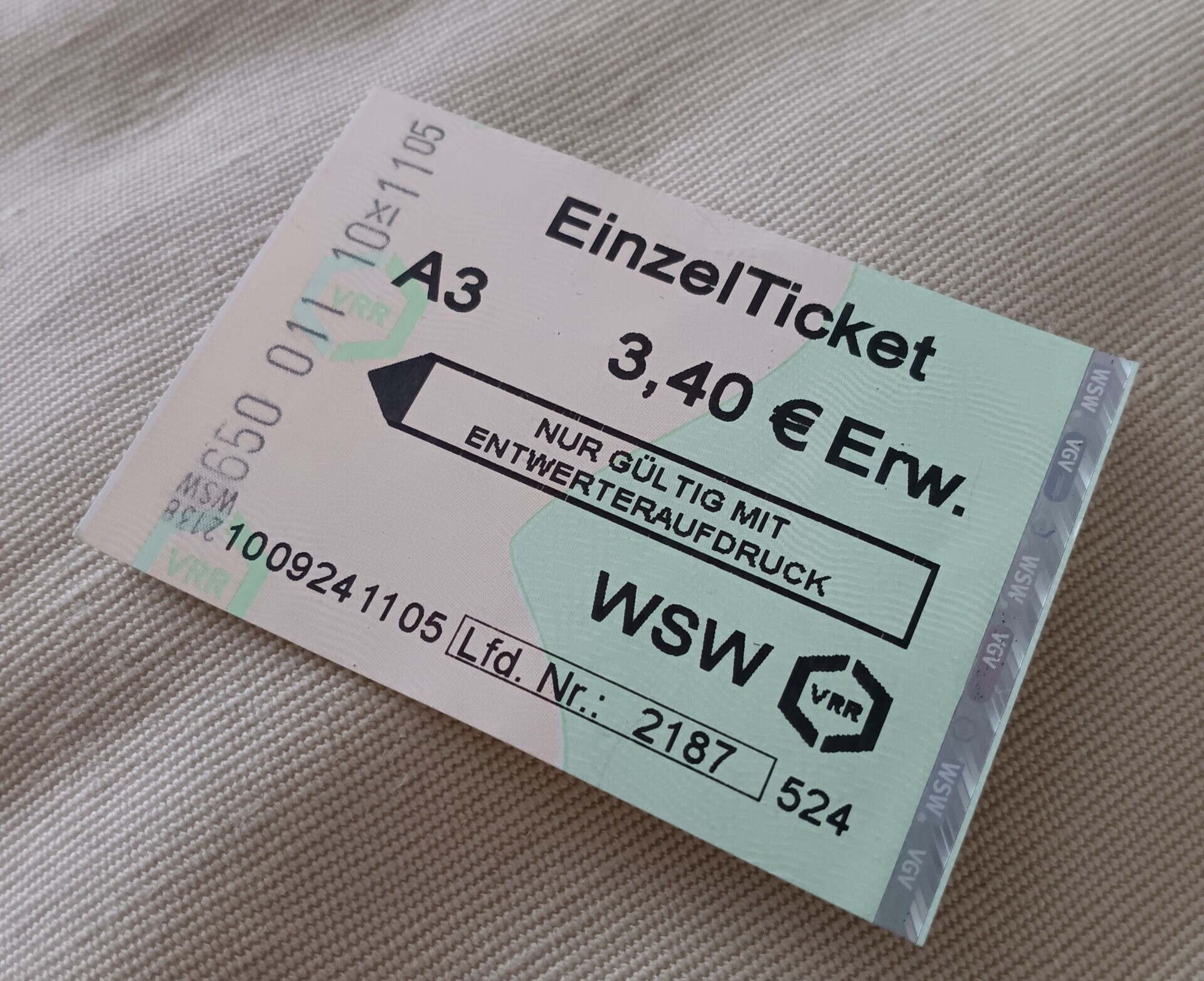 Wuppertal Schwebebahn Ticket