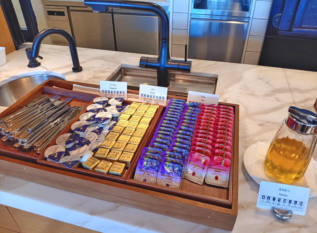 a tray of food on a counter