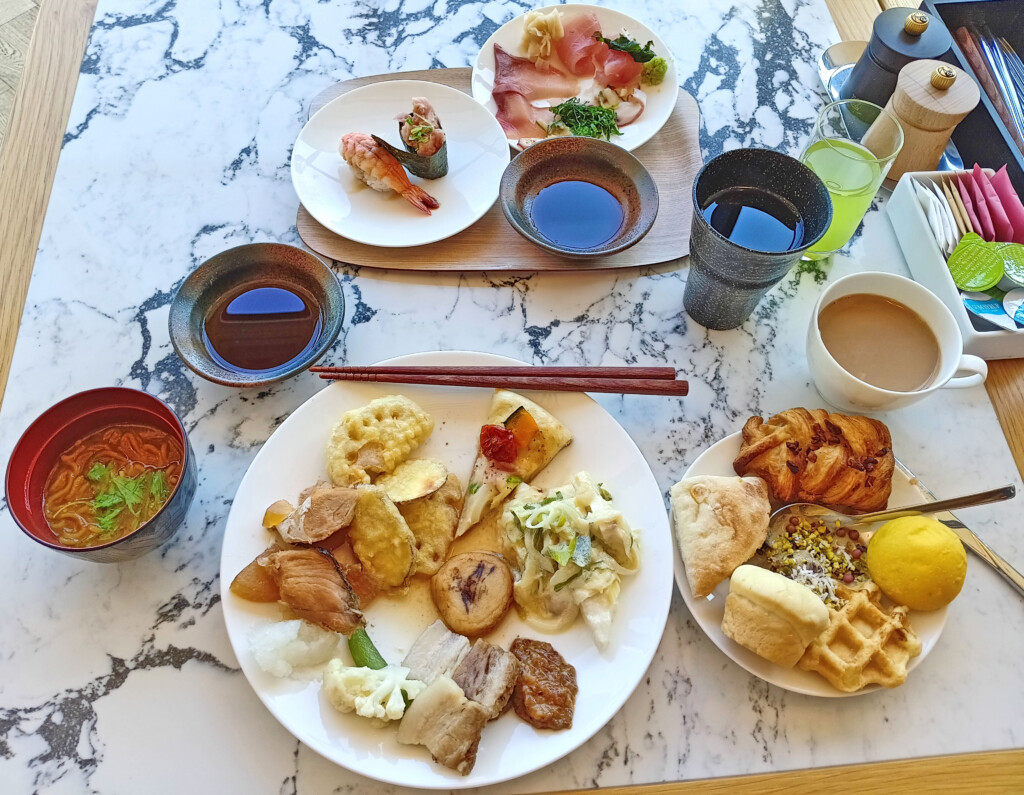 a plate of food on a table