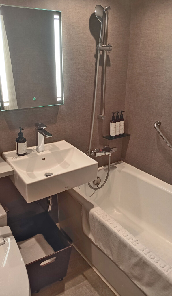 a bathroom with a sink and bathtub