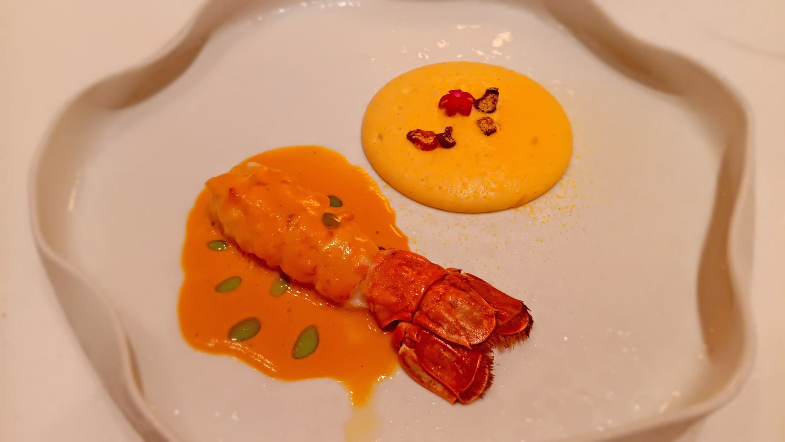 Langoustine, Curry, and Corn