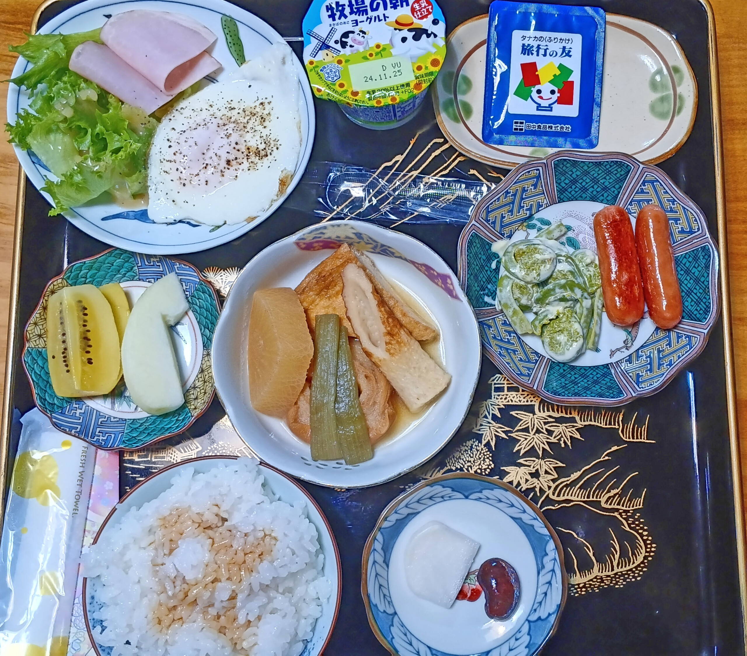 Breakfast with Fiddlehead Ferns