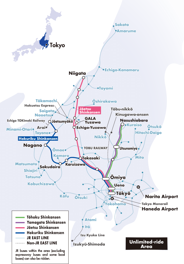 JR East Pass Nagano Niigata area