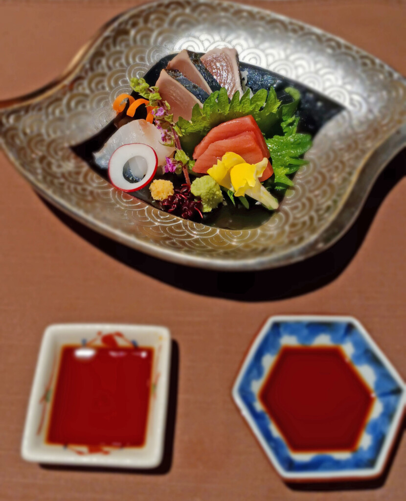 a plate of food on a table
