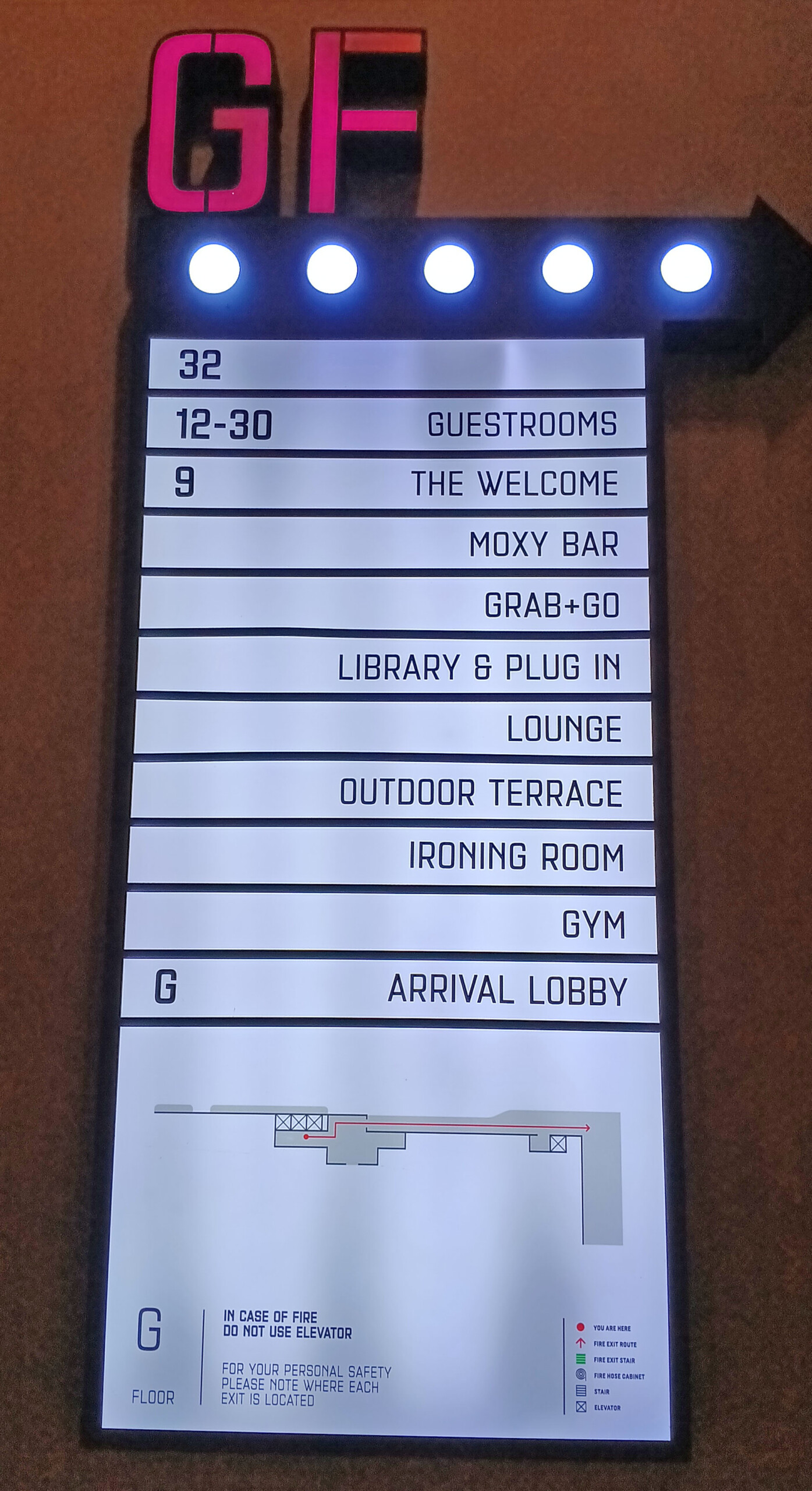 Moxy Bangkok Ratchaprasong Floor Directory
