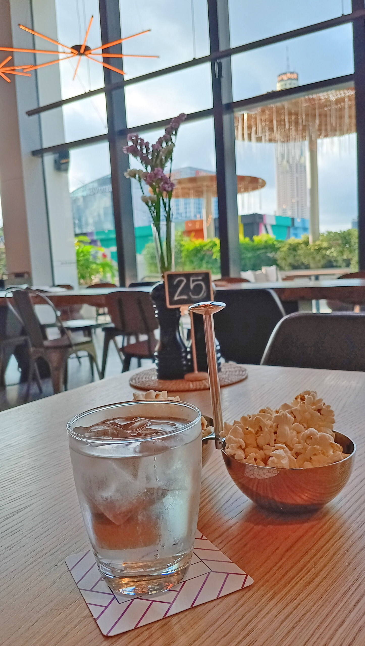 Water with Popcorn