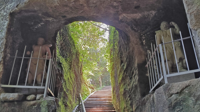 Natural Bridge, but with Buddhist protection