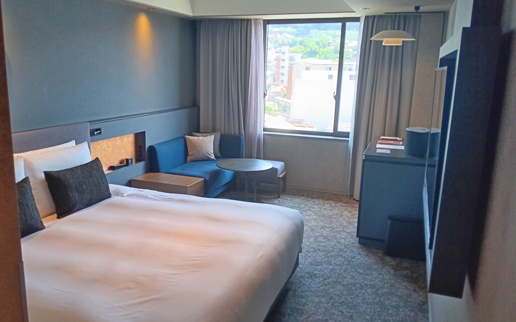 a room with a bed and a couch