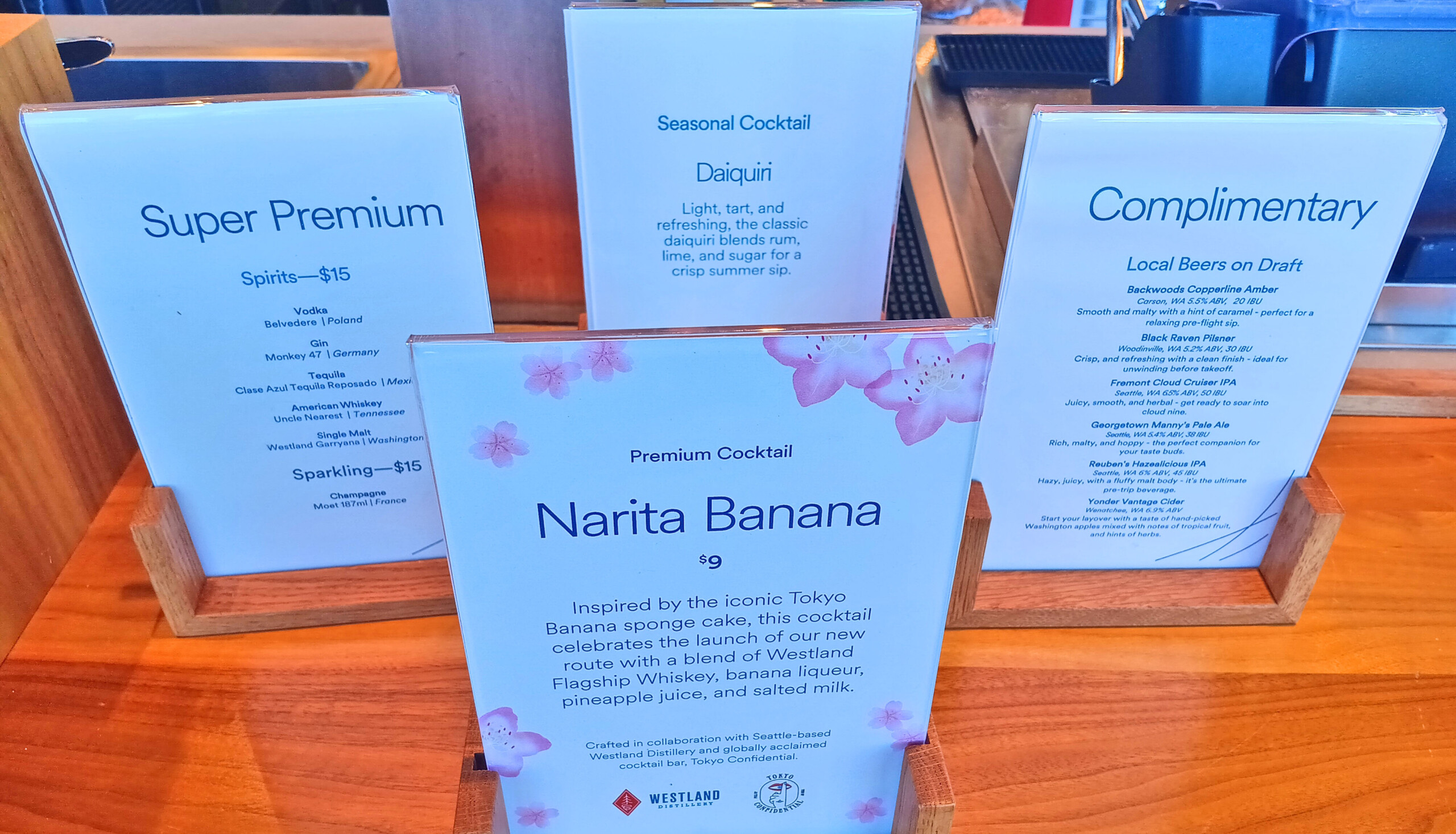 Bar Menus