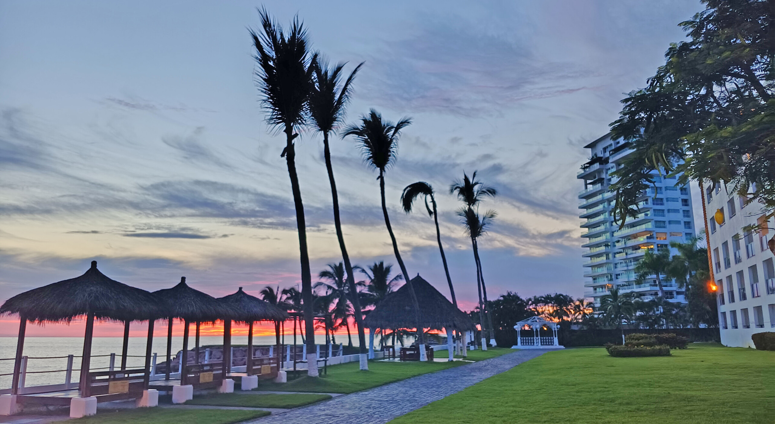 Cabanas at Dusk