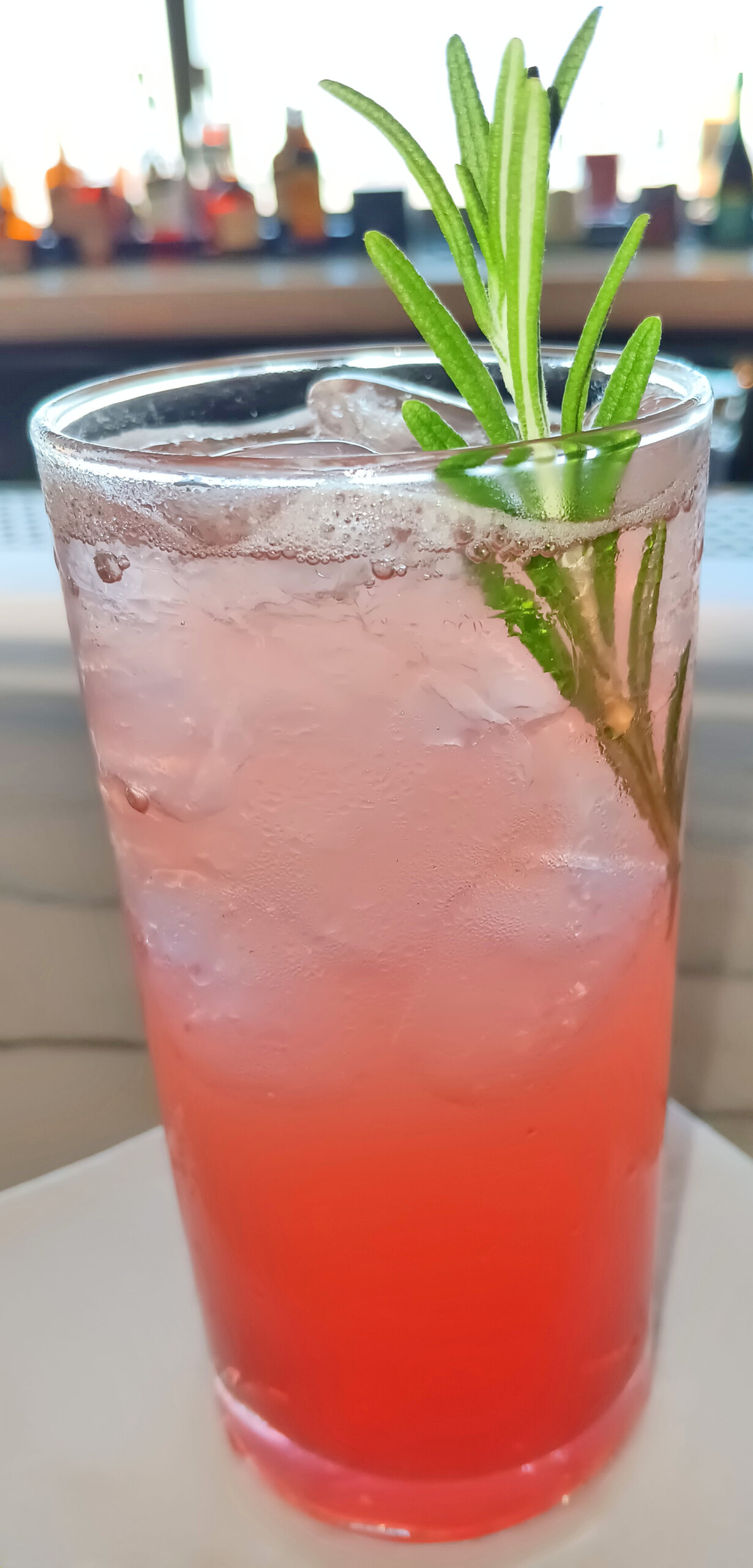 Chase Sapphire Lounge by The Club PHX "Cardinal Cooler" cocktail