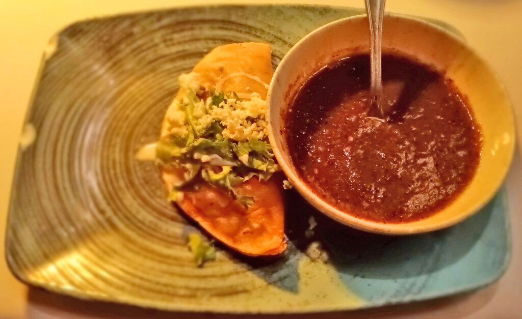 Potato Taco and Salsa