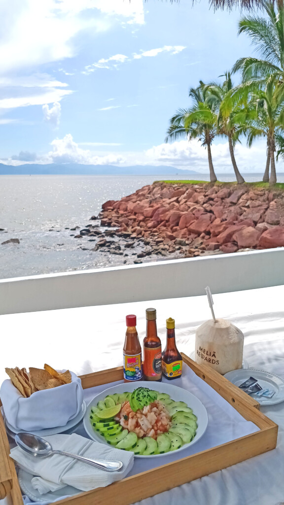 Shrimp Mexican Ceviche with Coconut Water and Tostadas