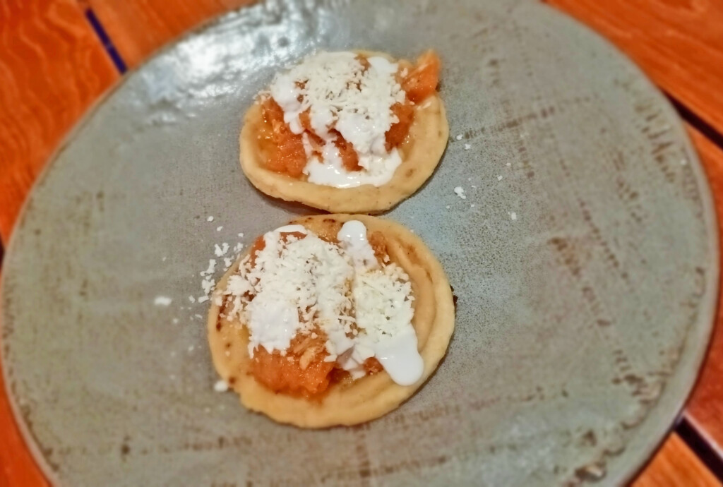 Sopes with Chicharron