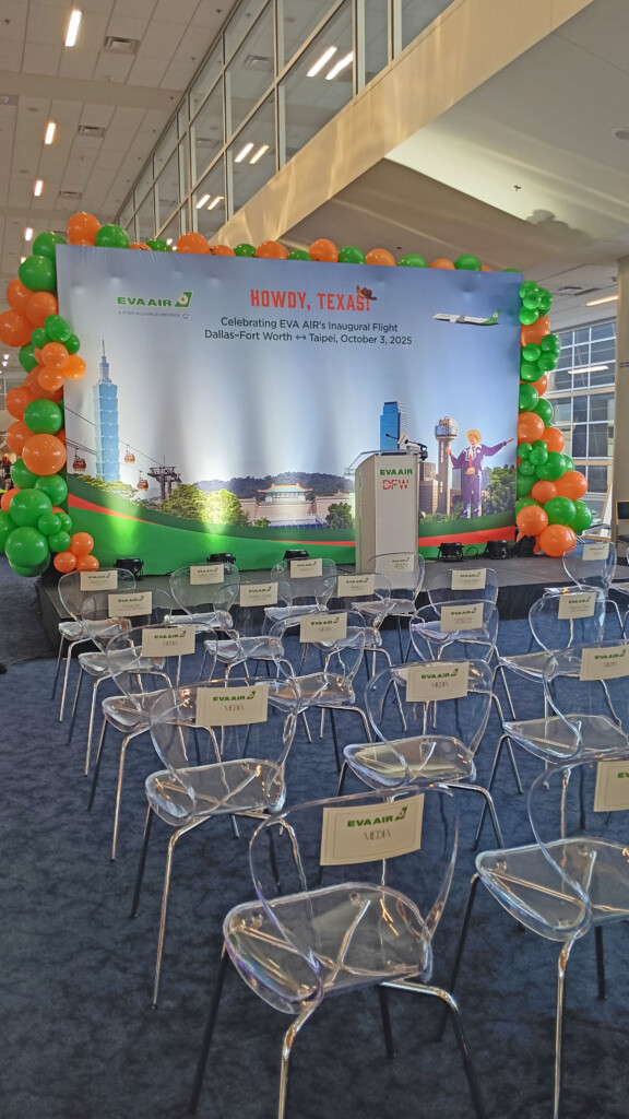 DFW-TPE Inaugural flight presentation
