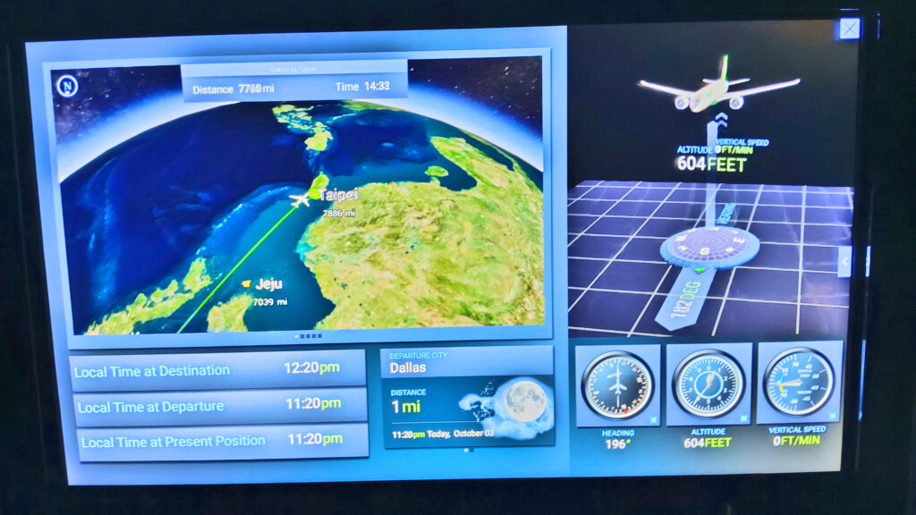 More in-flight route map information