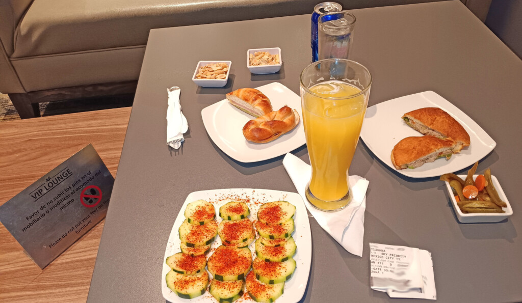 VIP Lounge Food, Tijuana Airport