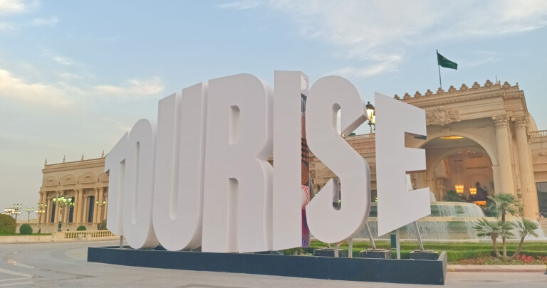 Tourise Riyadh 2025 sign