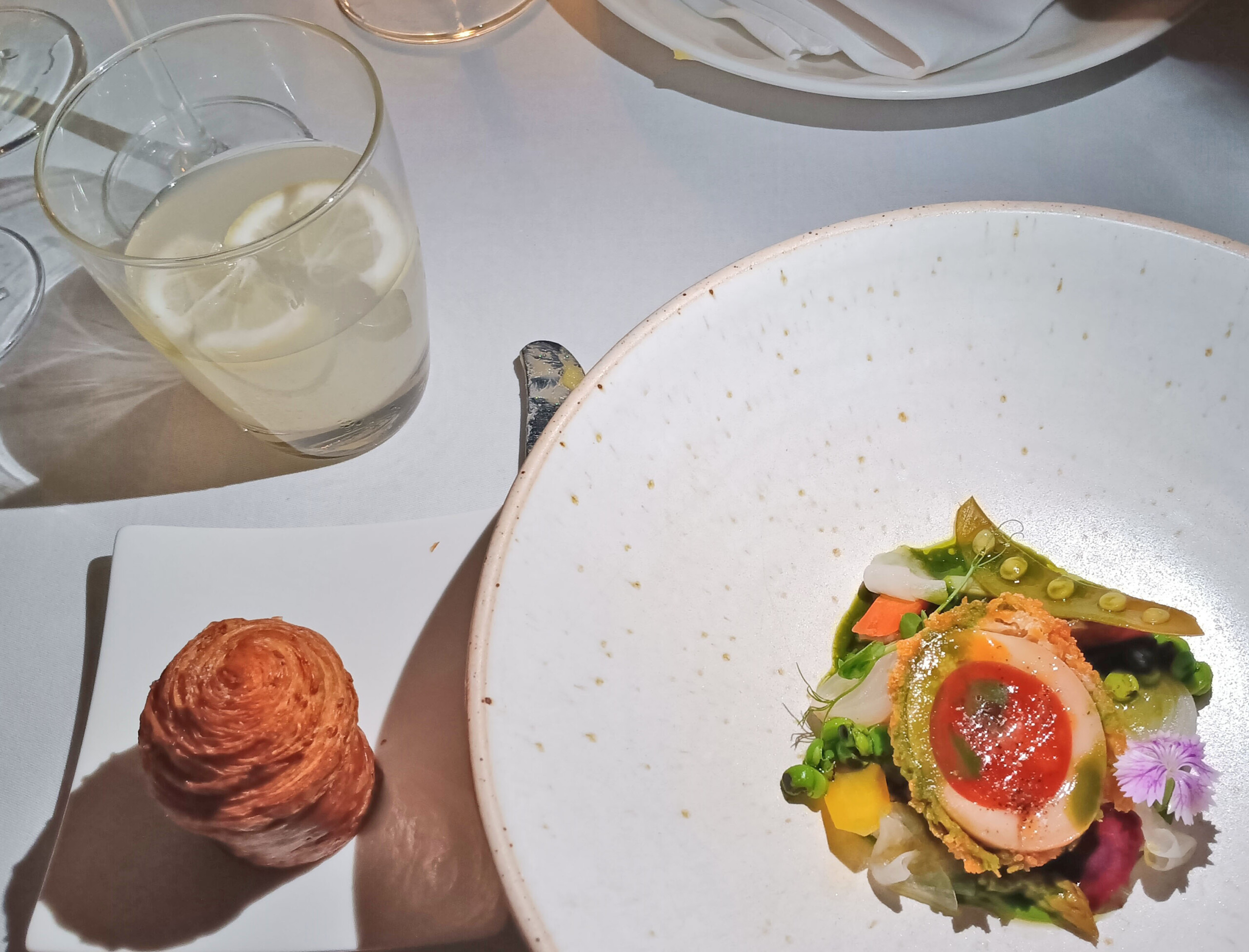 Giardiniera with duck egg and heirloom vegetables