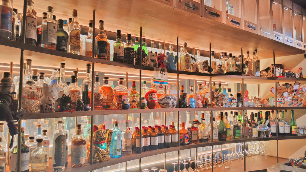 Tokyo Confidential bar shelves