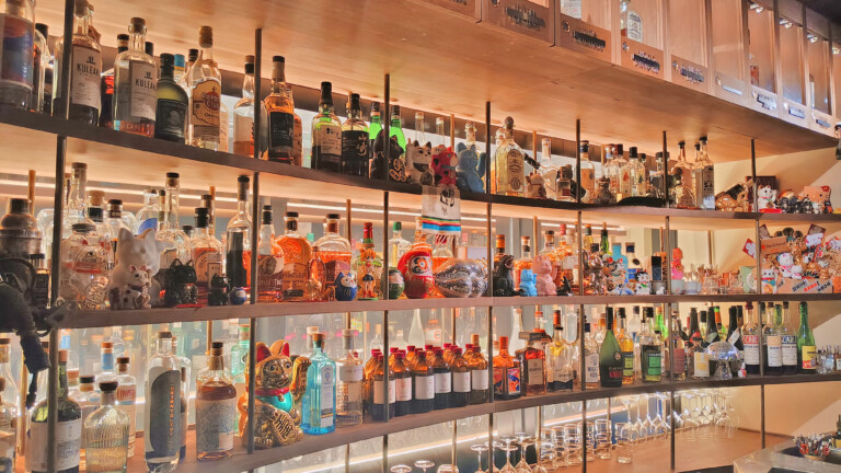Tokyo Confidential bar shelves