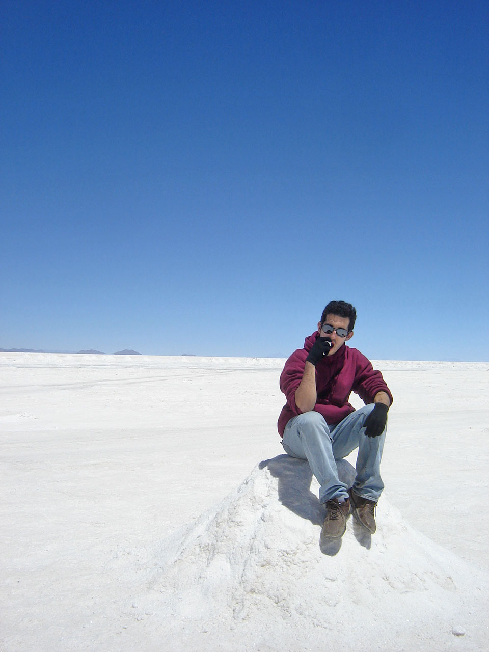 Kickin' back at Salar de Uyuni