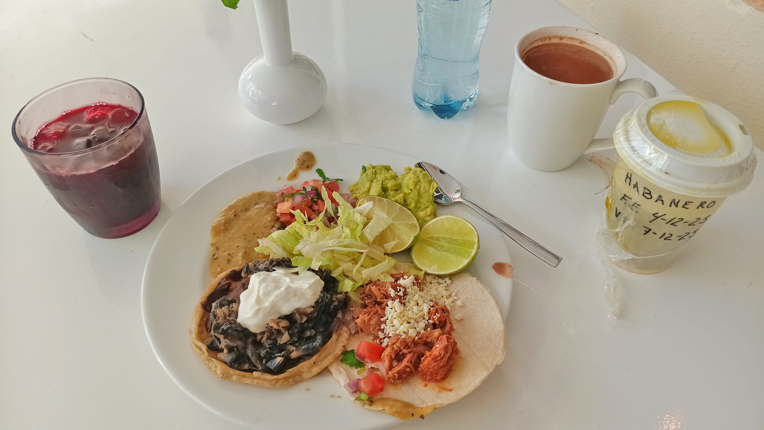 Habanero salsa with my breakfast