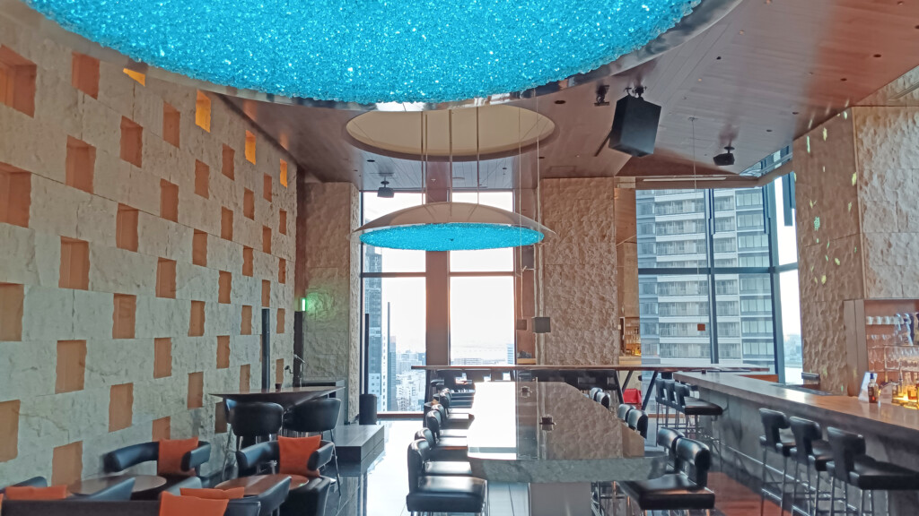 a room with a table and chairs