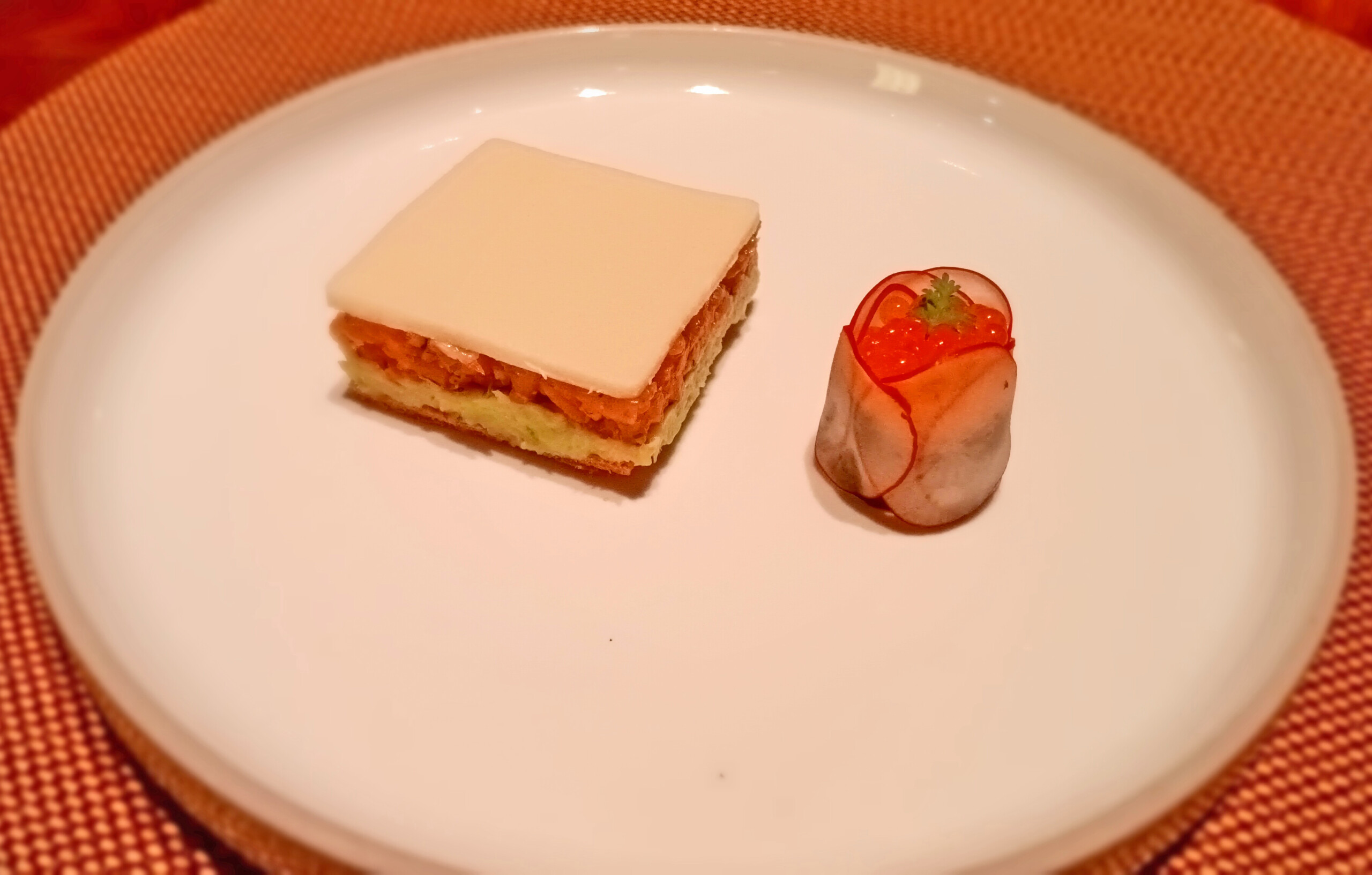 Salmon, avocado, lime