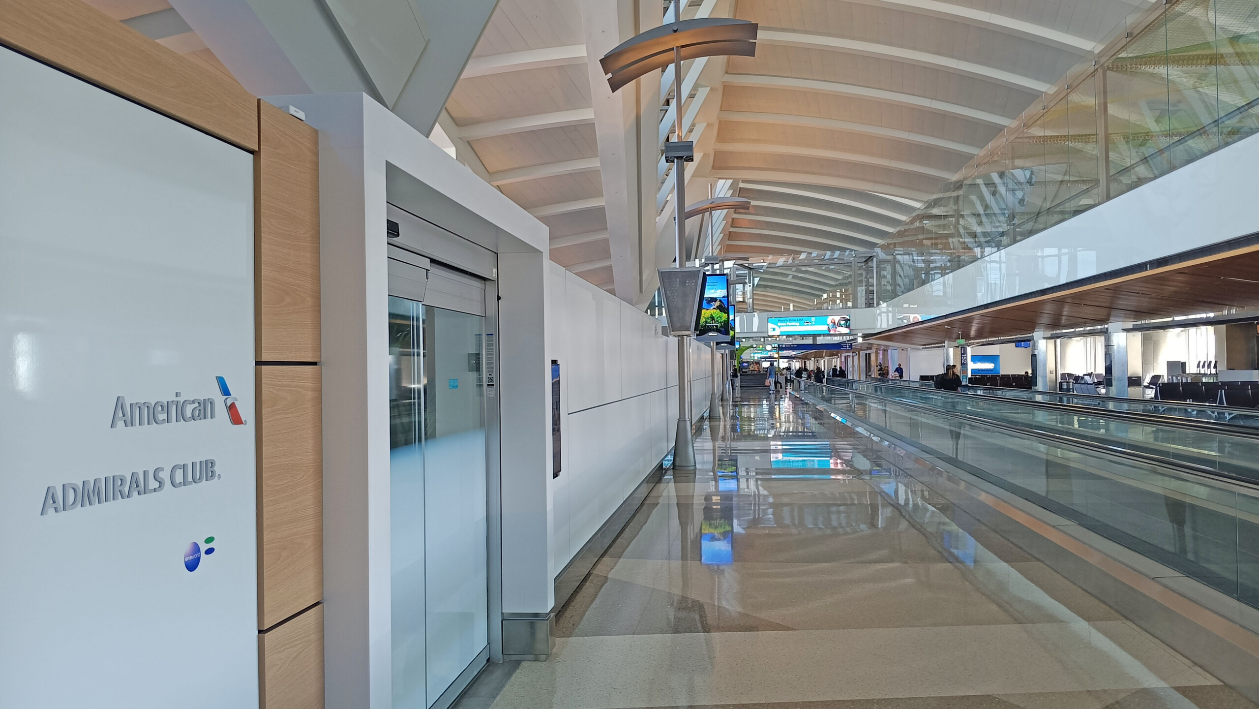 Temporary LAX Admirals Club by gate 151