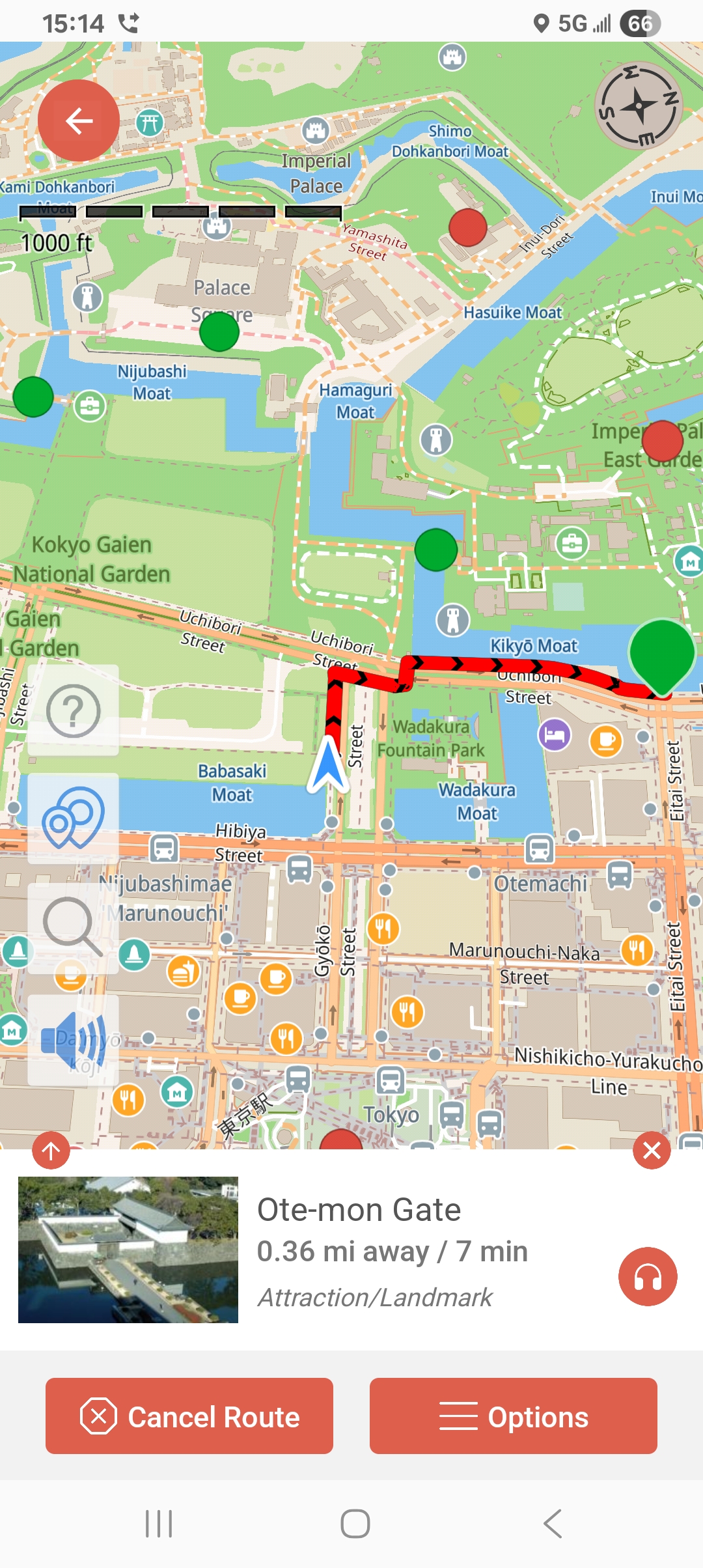 Heading to the Otemon Gate of Tokyo's Imperial Palace